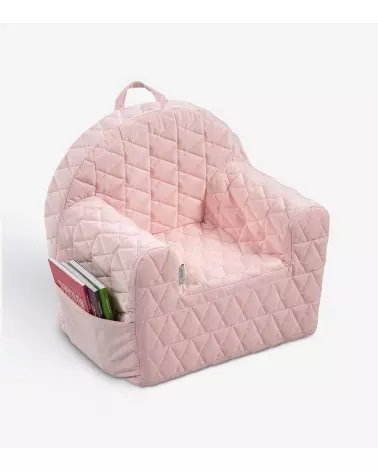 Velvet Kids Baby Pillow Armchair Pink V101