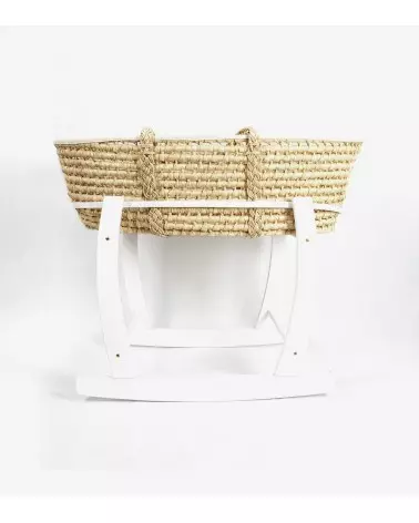 Moses basket with mattress and rocker stand