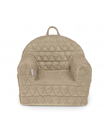 Velvet Kids Baby Pillow Armchair Retro Beige V113