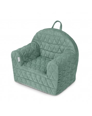 Velvet Kids Baby Pillow Armchair Green V114