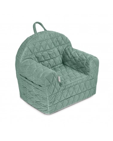 Velvet Kids Baby Pillow Armchair Green V114